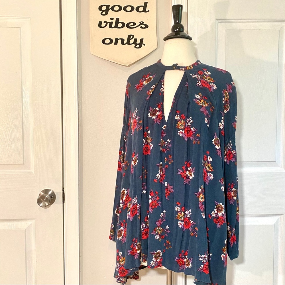 Free People Floral Printed Tunic - size XS